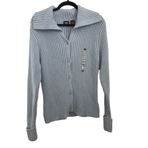 Mossimo Cotton Knit Light Blue Cardigan  - XL - NWT